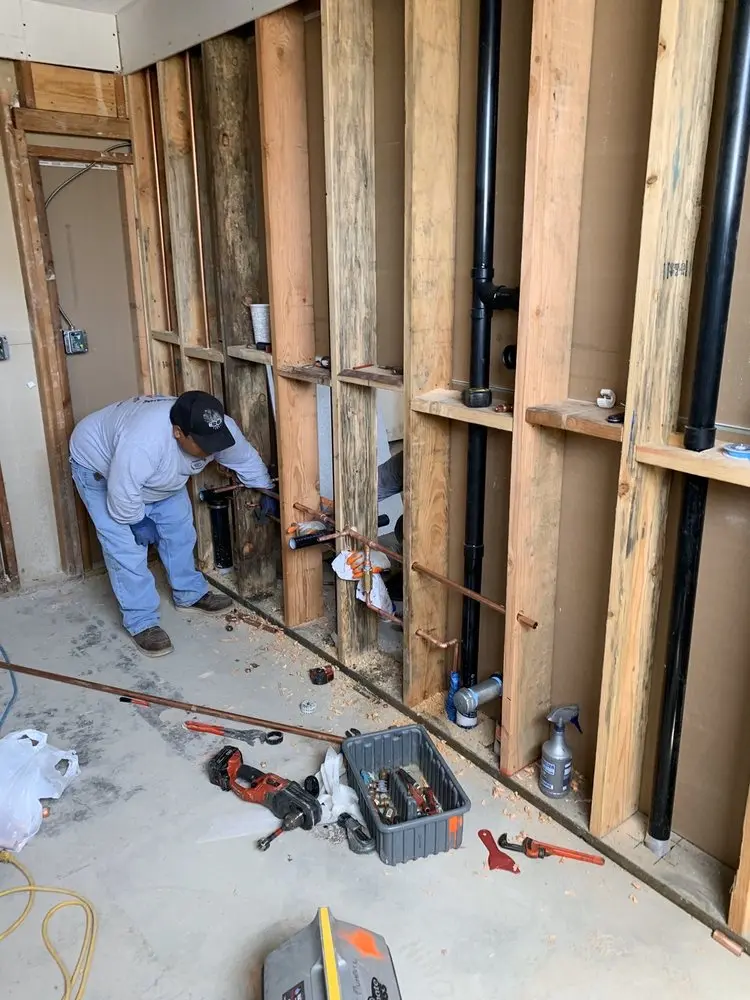 Commercial rough-in plumbing for Water Heater Replacement in Fells Point